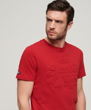 T-Shirt mit geprägtem Vintage Logo