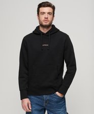 Micro Logo Graphic Loose Hoodie