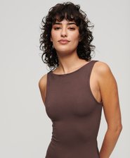 Jersey Twist Back Midi Dress