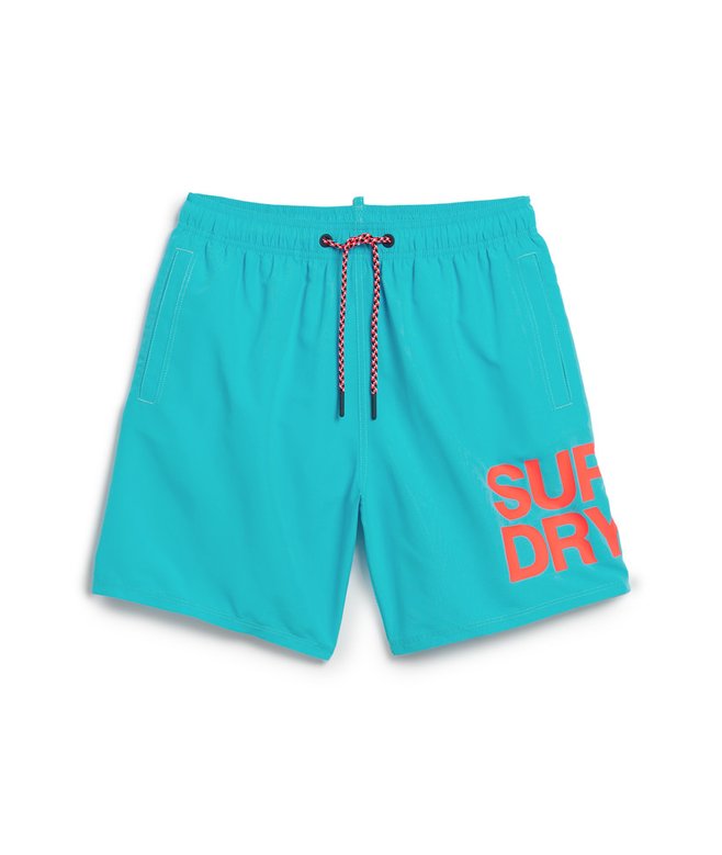 mens Sportswear Logo 17-inch Recycled Swim Shorts in BEACH BLUE