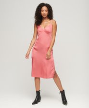 Satin Cami Midi Dress