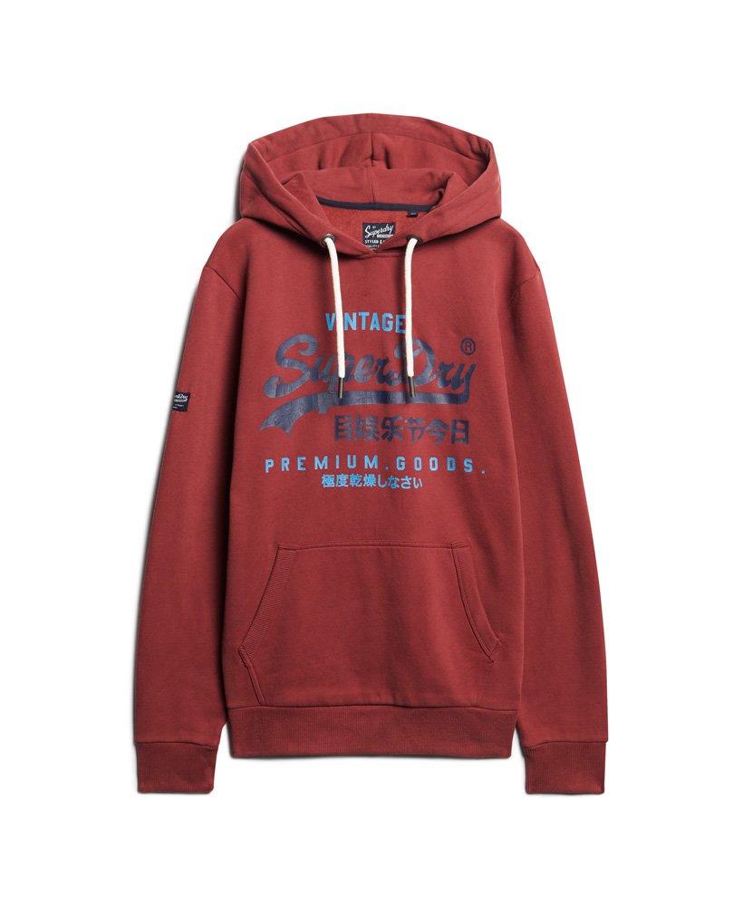 mens Classic Vintage Logo Heritage Hoodie in NEW PORT | Superdry CA-EN