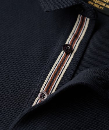 Cotton Long Sleeve Pique Polo Image 3