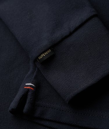 Cotton Long Sleeve Pique Polo Image 4