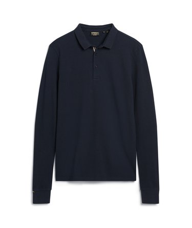 Cotton Long Sleeve Pique Polo Image 6