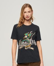T-shirt con grafica e scritta Tattoo