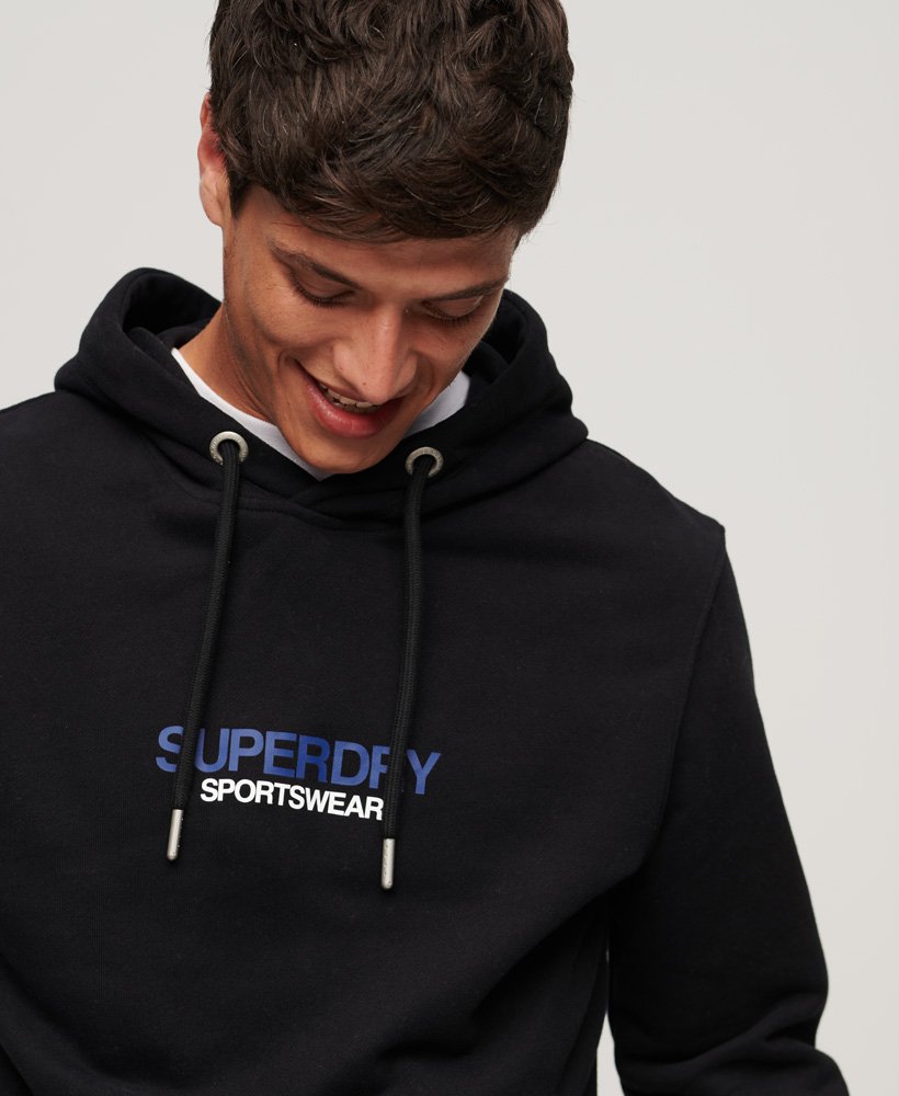 Sweat à Capuche Superdry Sportswear Logo - Couleur Pelican Beige - Taille XL - Coupe Loose Décontractée - 4