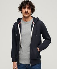 Sweat à capuche zippé à logo Essential