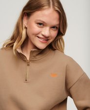 Henley Oberteil mit Vintage Logo und Stickerei