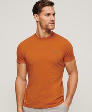 Essential T-shirt van biologisch katoen met geborduurd logo