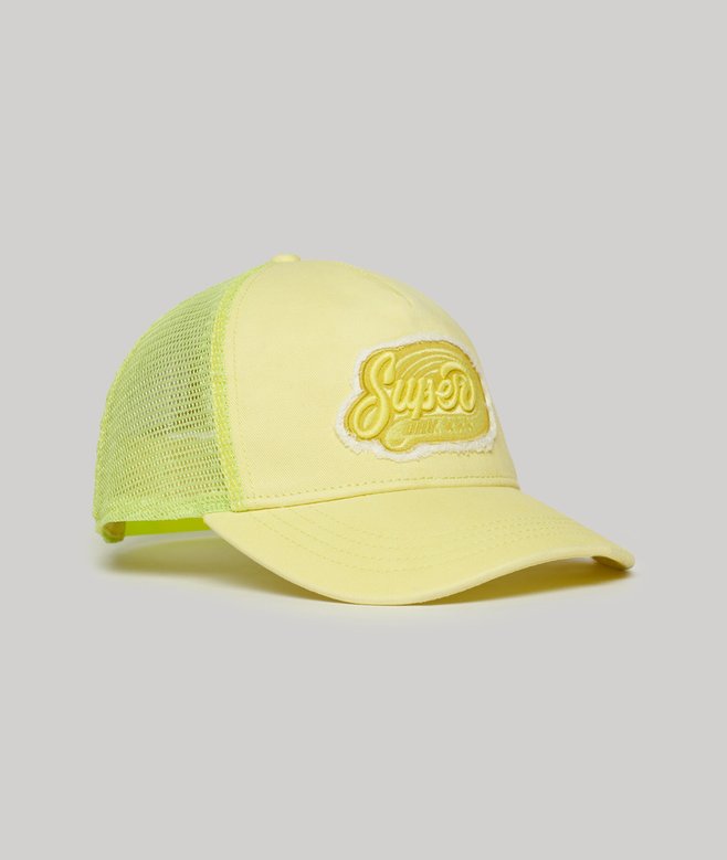 womens Marker Trucker Cap in ENAMEL GREEN UK