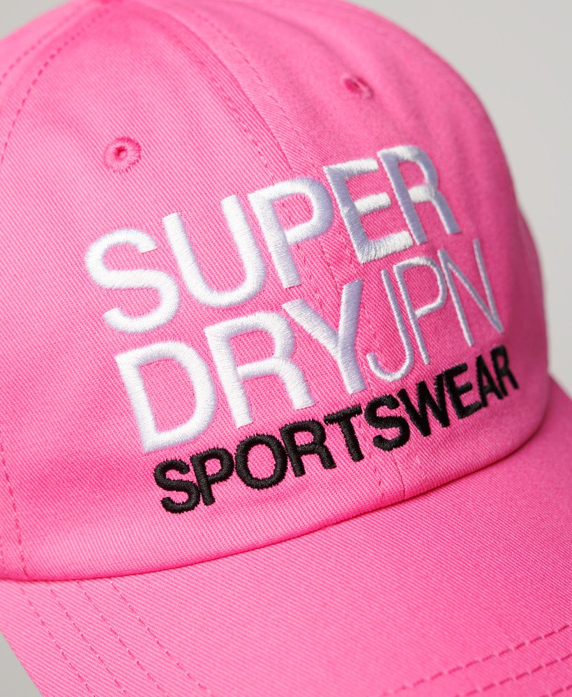 ◆Superdry◆ Vintage Logo Ball Cap Pink superdry Women's Graphic Baseball Cap Beret, Antique Peach