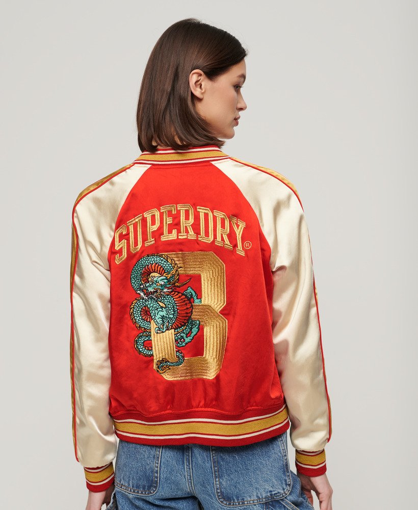 womens Chinese New Year Suikajan Jacket in FLARE RED | Superdry US