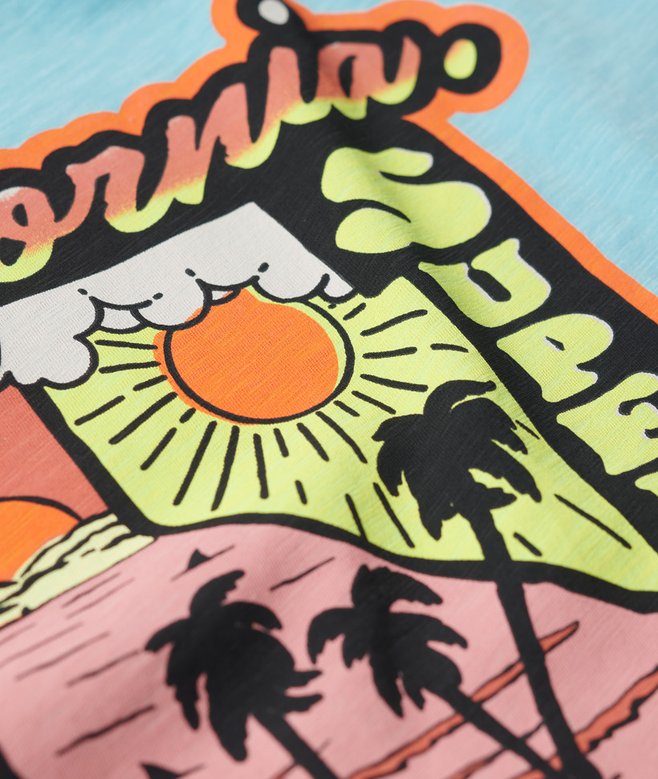 Neon Travel Graphic Loose T-Shirt