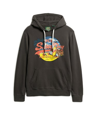 Hoodie met Vintage-logo en grafische print Image 6