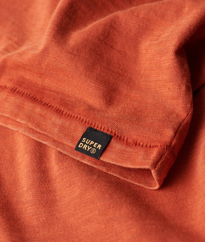 Crew Neck Slub Short Sleeved T-shirt