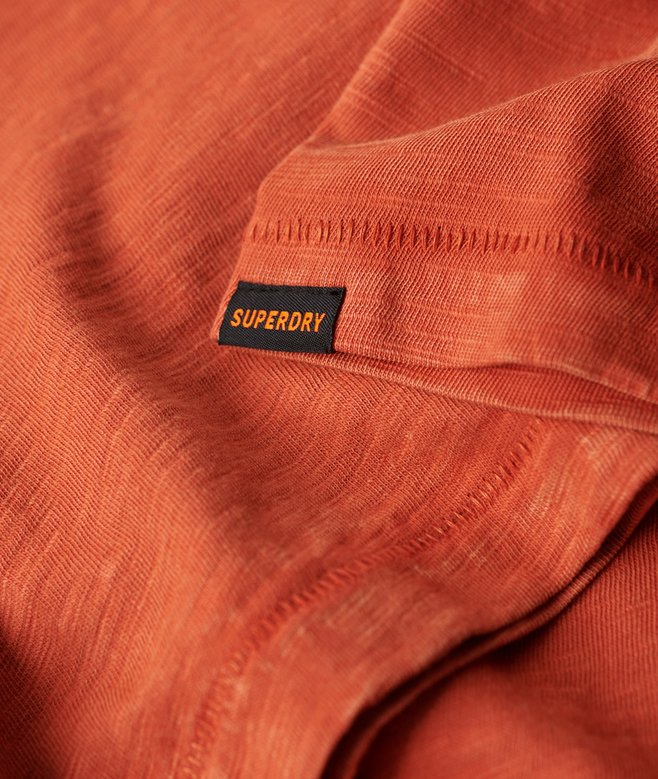 Crew Neck Slub Short Sleeved T-shirt