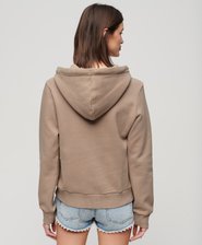 Metallic Vintage Logo Graphic Hoodie
