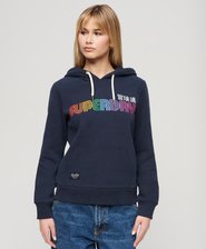 Rainbow Logo Graphic Hoodie