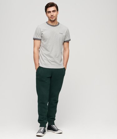 Camiseta ringer de manga corta con logo Essential Image 5