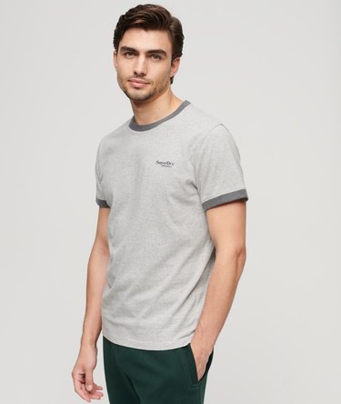Camiseta ringer de manga corta con logo Essential Image 1