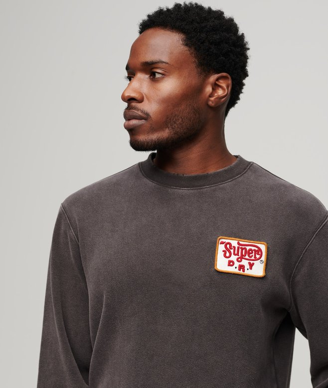 Mechanic Loose Fit Crew Sweatshirt