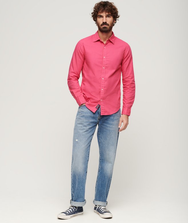 Overdyed Organic Cotton Long Sleeve Shirt