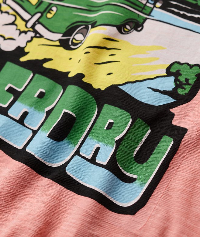 Neon Travel Graphic Loose T-Shirt