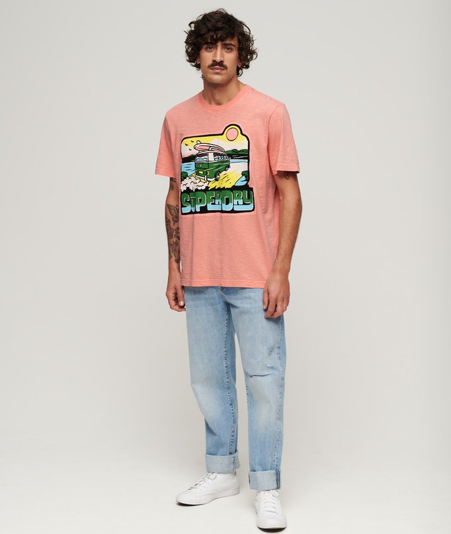 Neon Travel Graphic Loose T-Shirt