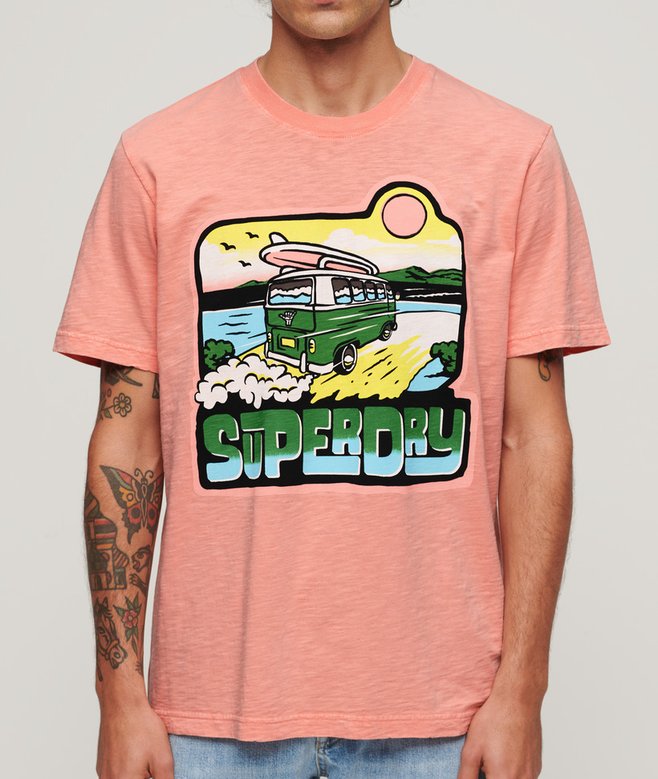 Neon Travel Graphic Loose T-Shirt