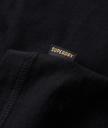 Vintage Logo top med broderi og halv knaplukning Image 4