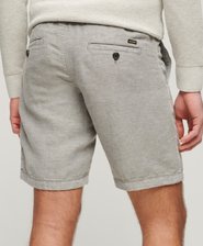 Short en lin avec cordon de serrage