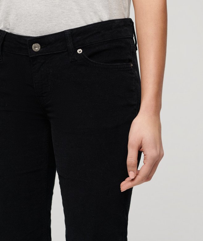 Low Rise Cord Flare Jeans