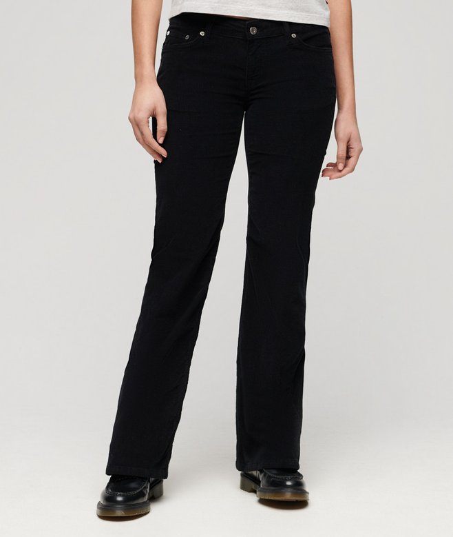 Low Rise Cord Flare Jeans