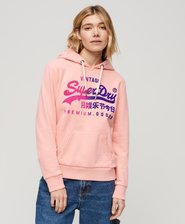 Tonal Vintage Logo Graphic Hoodie