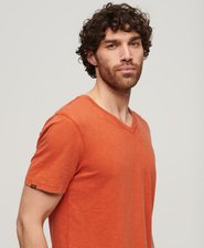 V-Neck Slub Short Sleeve T-Shirt
