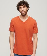 V-Neck Slub Short Sleeve T-Shirt