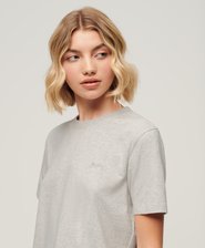 Organic Cotton Vintage Logo Embroidered T-Shirt