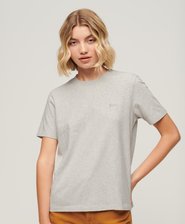 Organic Cotton Vintage Logo Embroidered T-Shirt