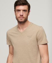 Organic Cotton Essential Logo V Neck T-Shirt