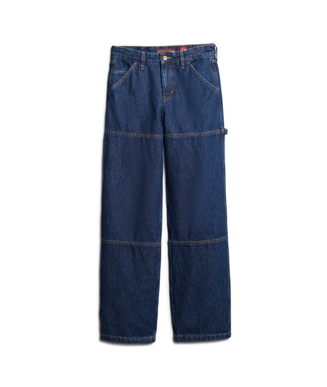 Organic Cotton Mid Rise Denim Carpenter Jeans