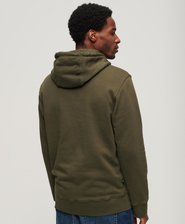 Micro Logo Graphic Loose Hoodie