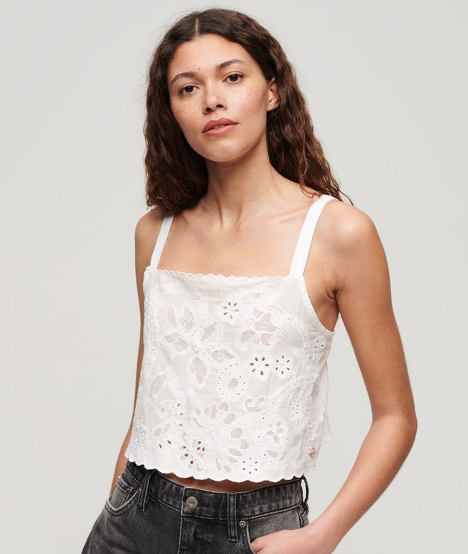 Ibiza Embroidered Cami Top