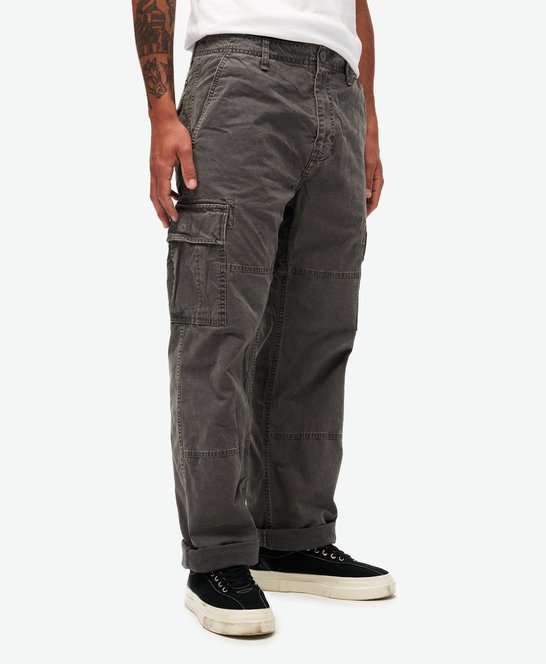 Pantalon cargo baggy en coton biologique