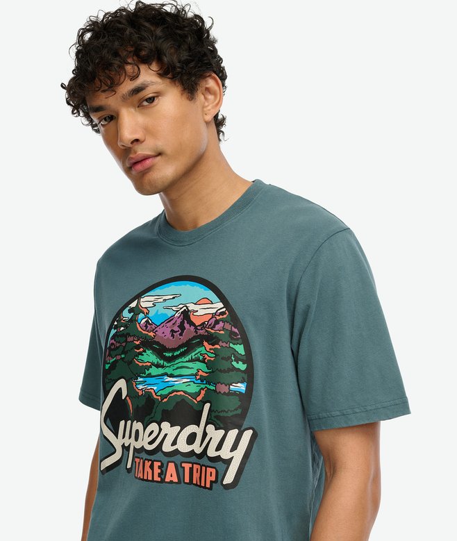 Travel Postcard Graphic T-Shirt