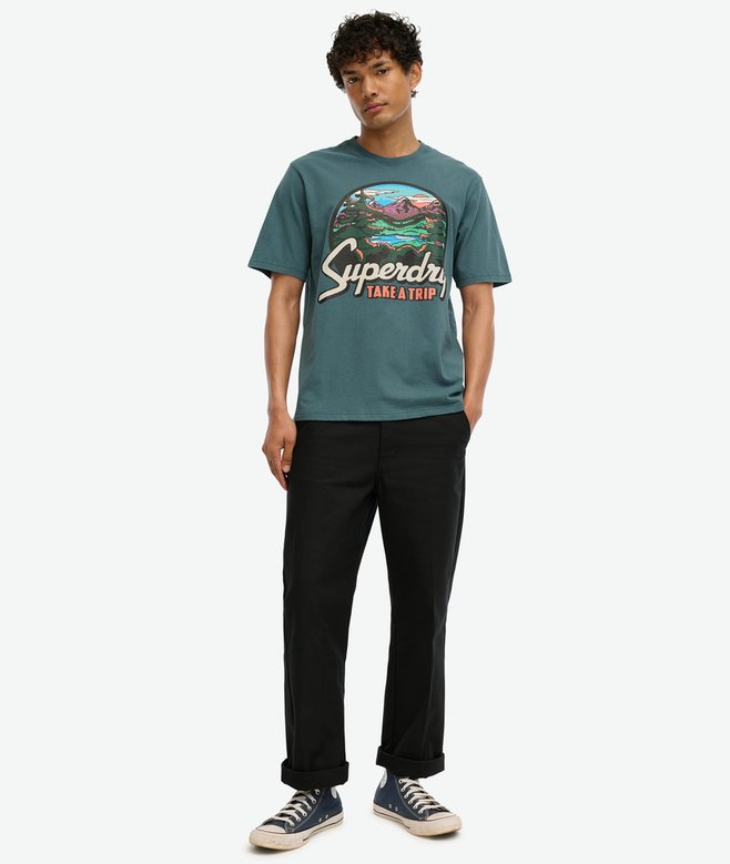 Travel Postcard Graphic T-Shirt