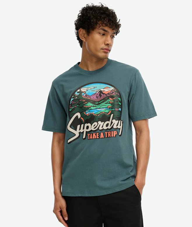 Travel Postcard Graphic T-Shirt