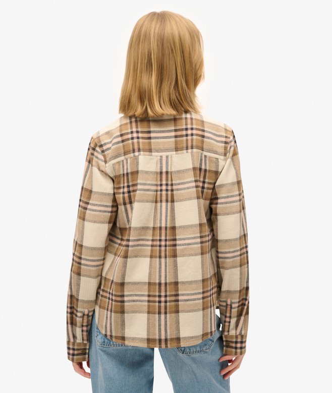 Saskia Jacket - Beige/Cream Check