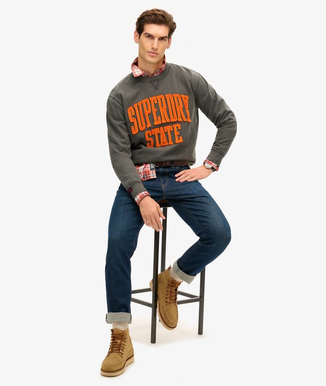 Vintage Athletic Crew Neck Sweatshirt