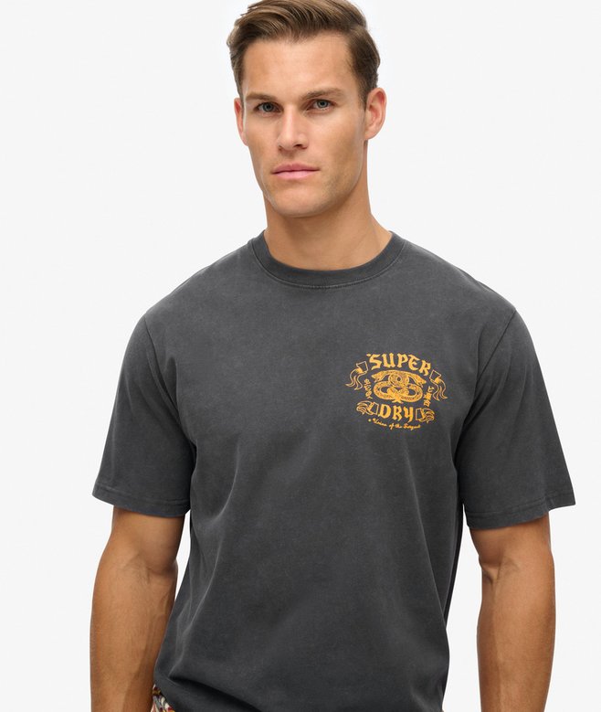 Biker Rock Graphic Loose T-Shirt